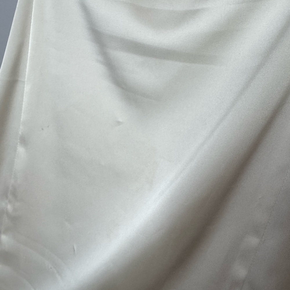 Aritzia Sunday Best Cream Satin Slip Dress - Picture 4 of 6